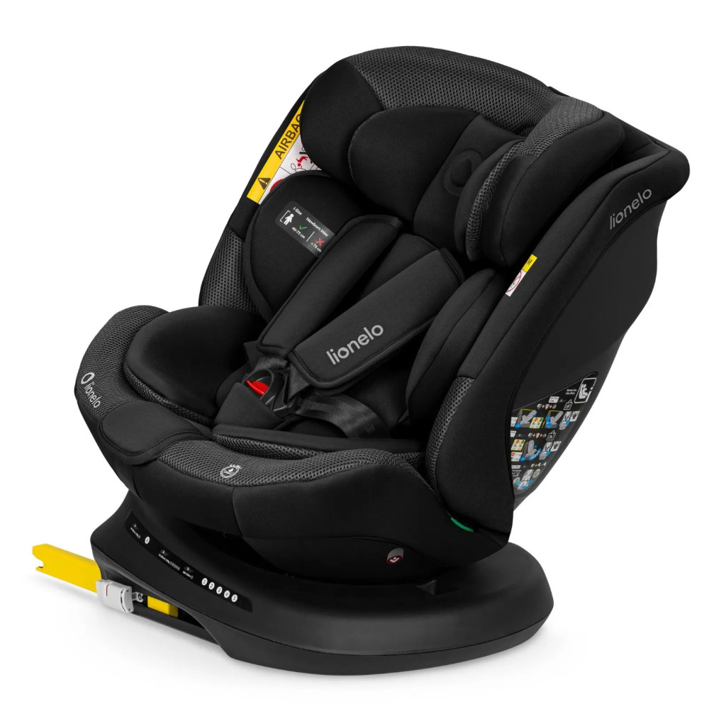 Lionelo Bastiaan Plus i-Size - поворотное автокресло для ребенка (40-150 см) • Black Carbon Lionelo Bastiaan Plus i-Size - поворотное автокресло для ребенка (40-150 см) • Black Carbon