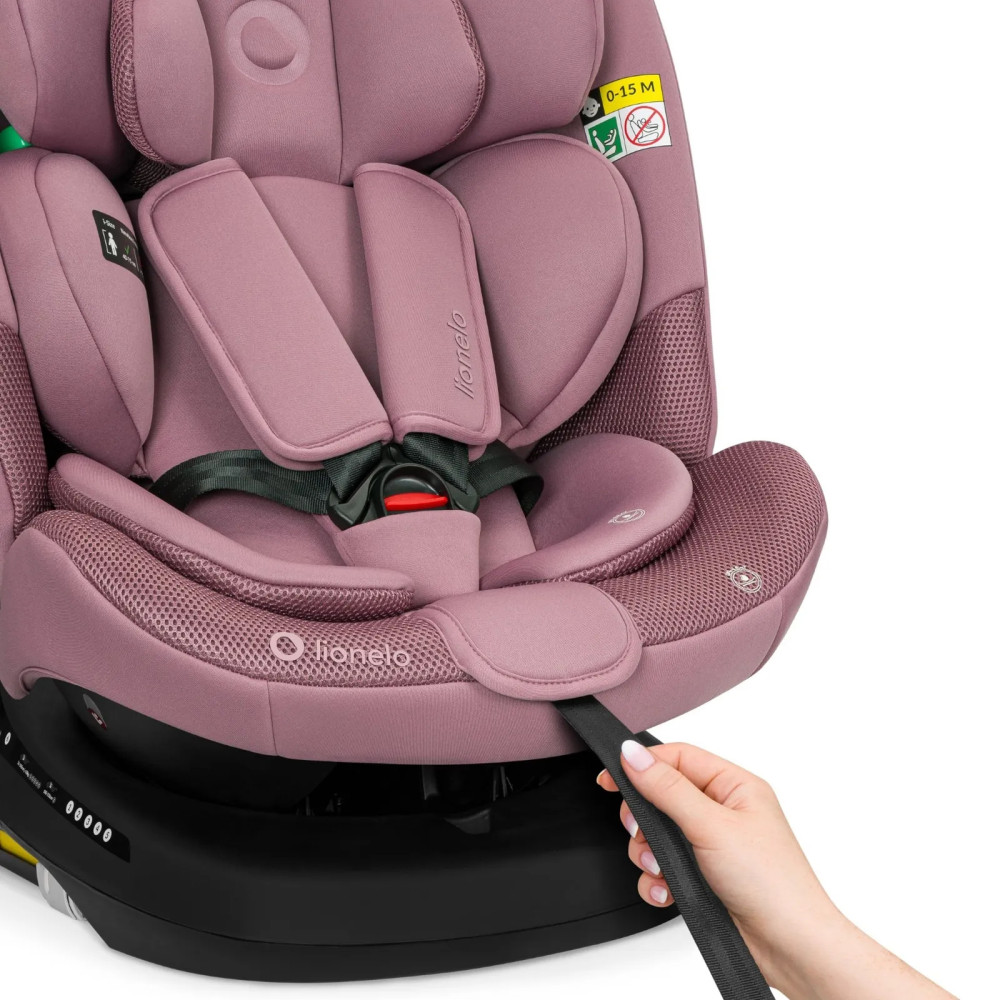 Lionelo Bastiaan Plus i-Size - поворотное автокресло для ребенка (40-150 см) • Pink Mauve Lionelo Bastiaan Plus i-Size - поворотное автокресло для ребенка (40-150 см) • Pink Mauve