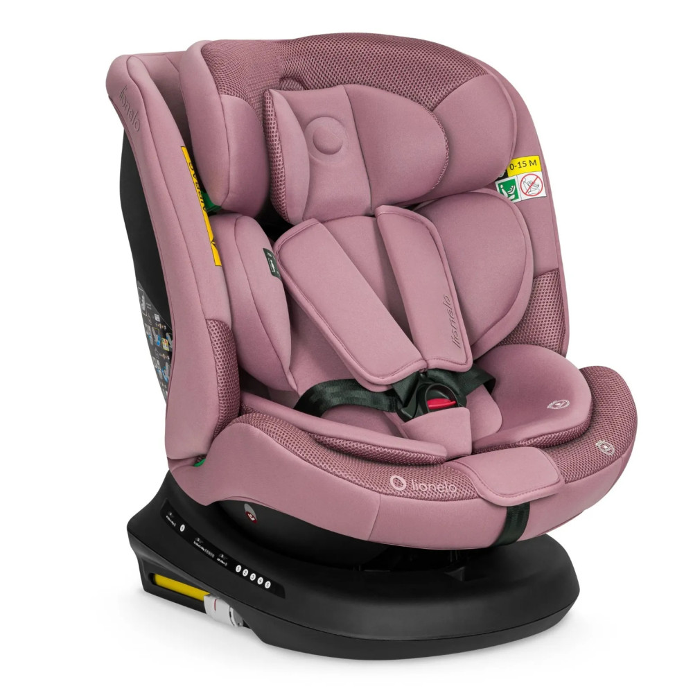 Lionelo Bastiaan Plus i-Size - поворотное автокресло для ребенка (40-150 см) • Pink Mauve Lionelo Bastiaan Plus i-Size - поворотное автокресло для ребенка (40-150 см) • Pink Mauve