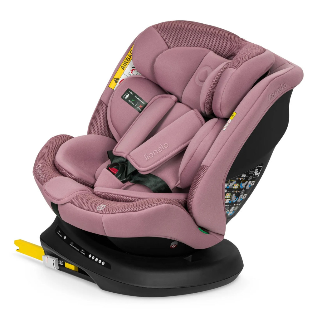 Lionelo Bastiaan Plus i-Size - поворотное автокресло для ребенка (40-150 см) • Pink Mauve Lionelo Bastiaan Plus i-Size - поворотное автокресло для ребенка (40-150 см) • Pink Mauve