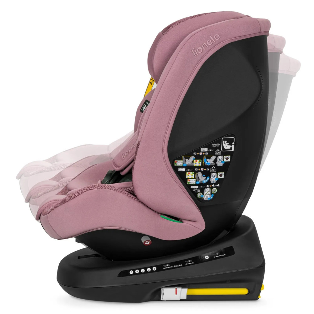 Lionelo Bastiaan Plus i-Size - поворотное автокресло для ребенка (40-150 см) • Pink Mauve Lionelo Bastiaan Plus i-Size - поворотное автокресло для ребенка (40-150 см) • Pink Mauve