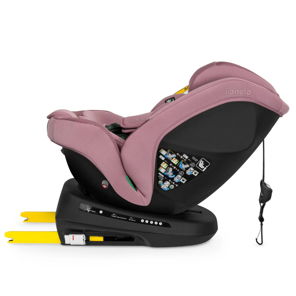 Lionelo Bastiaan Plus i-Size - поворотное автокресло для ребенка (40-150 см) • Pink Mauve Lionelo Bastiaan Plus i-Size - поворотное автокресло для ребенка (40-150 см) • Pink Mauve