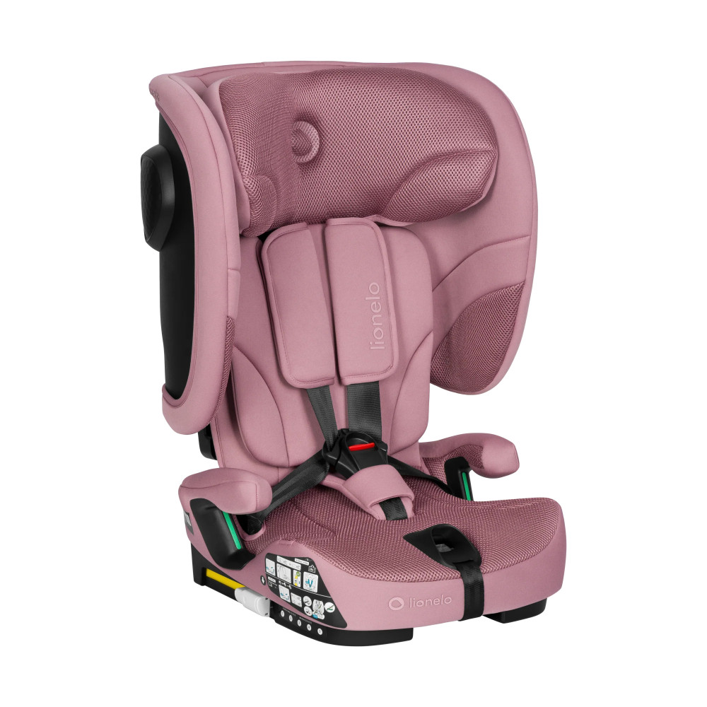 Lionelo Nelly i-Size - складное детское автокресло, крепление ISOFIX и Top Tether • Pink Mauve