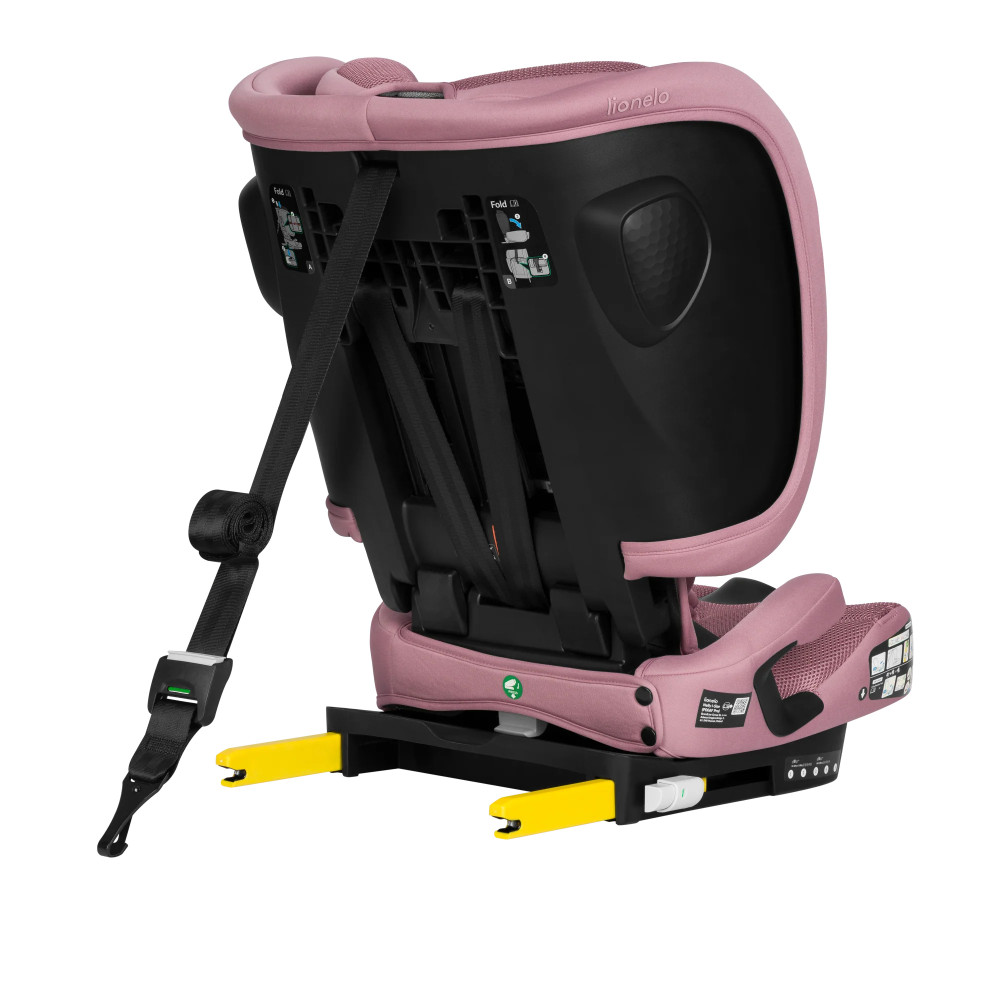 Lionelo Nelly i-Size - складное детское автокресло, крепление ISOFIX и Top Tether • Pink Mauve