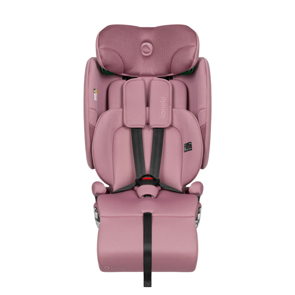Lionelo Nelly i-Size - складное детское автокресло, крепление ISOFIX и Top Tether • Pink Mauve