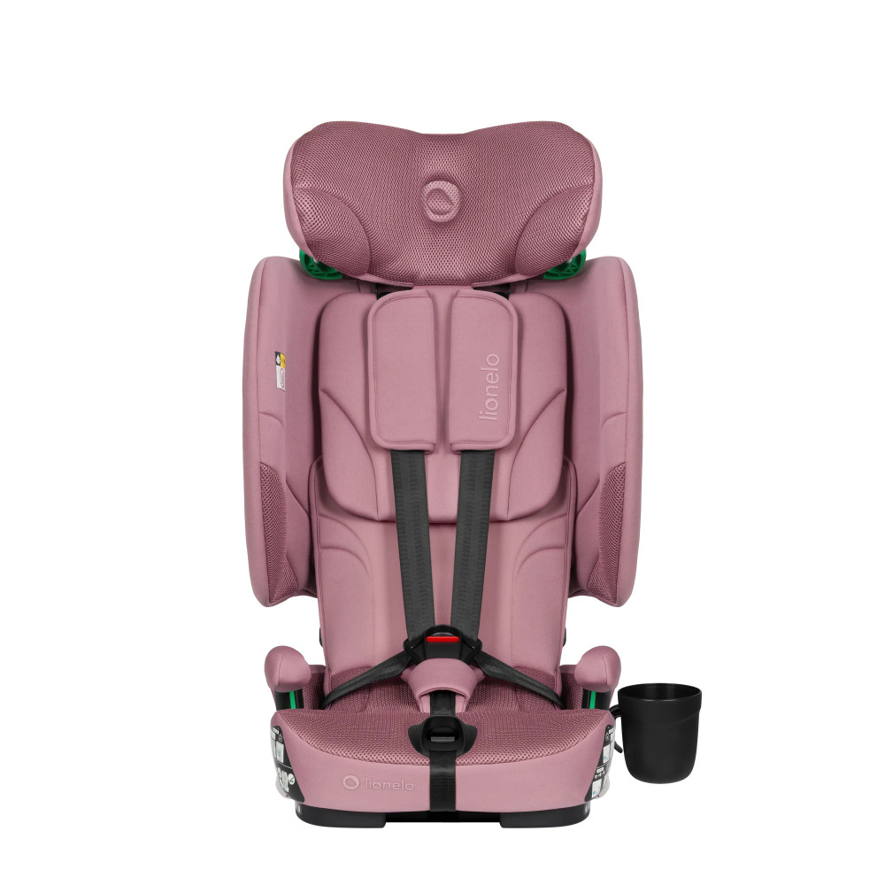 Lionelo Nelly i-Size - складное детское автокресло, крепление ISOFIX и Top Tether • Pink Mauve