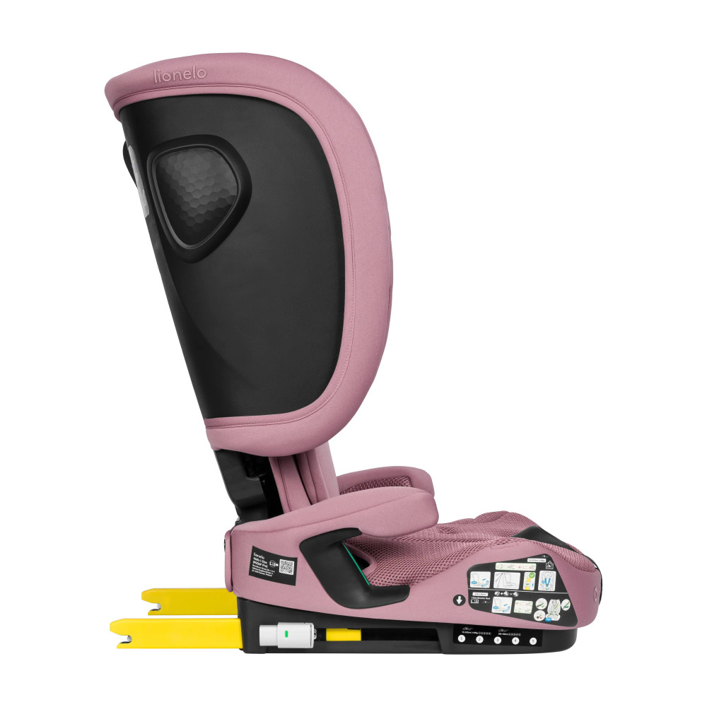 Lionelo Nelly i-Size - складное детское автокресло, крепление ISOFIX и Top Tether • Pink Mauve