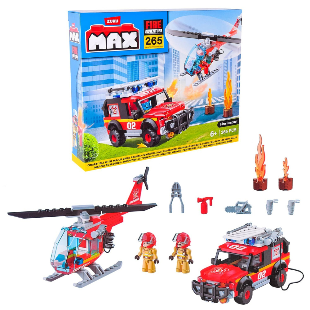 ZURU MAX City Пожежники - конструктор, 265 деталей (83166)