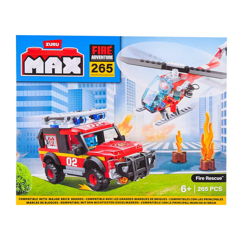 ZURU MAX City Пожежники - конструктор, 265 деталей (83166) ZURU MAX City Пожежники - конструктор, 265 деталей (83166)