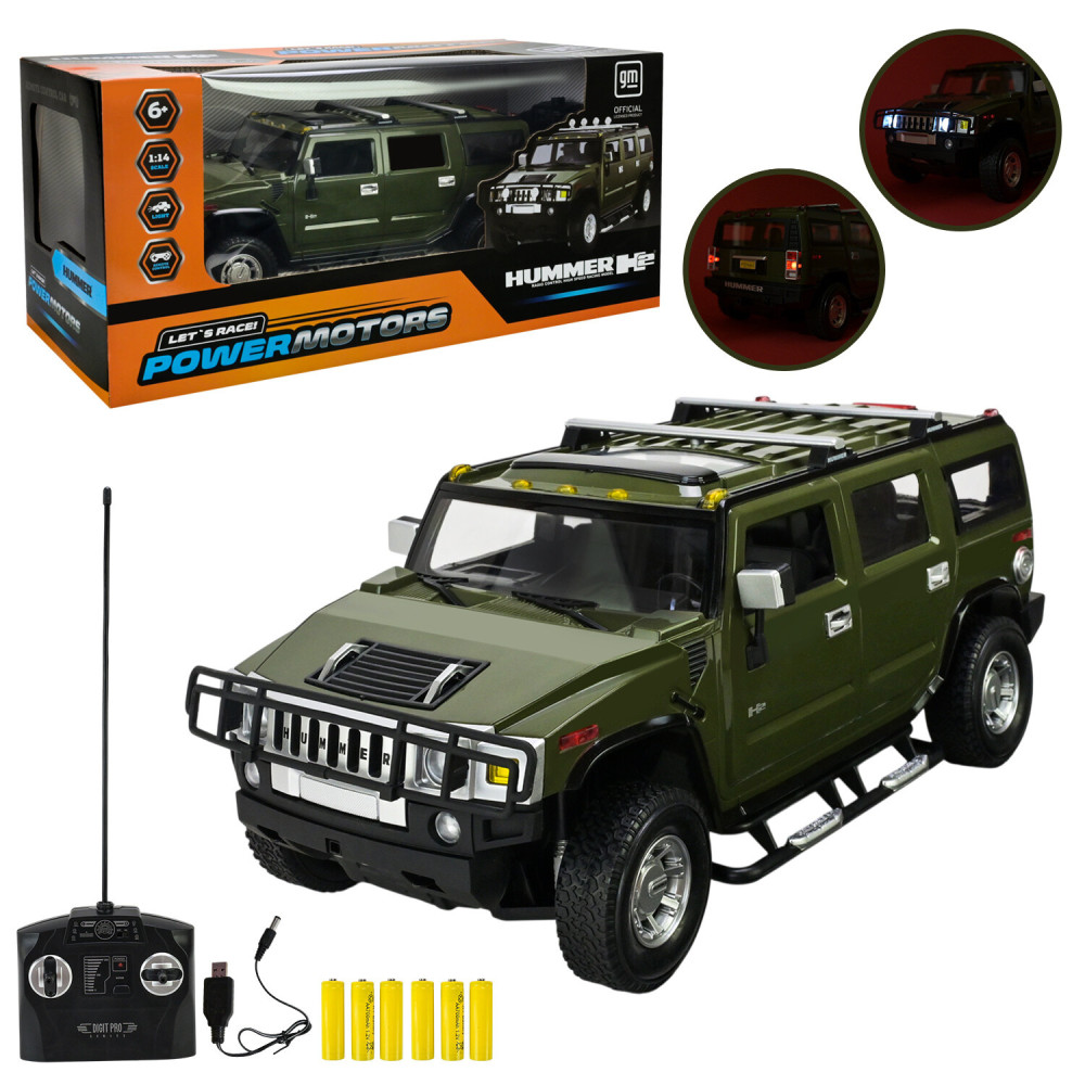 POWERMOTORS Hummer H2 - радіокерований позашляховик 1:14 (PM1401)