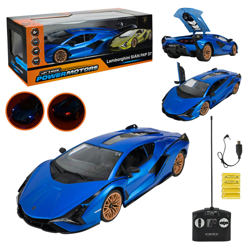 POWERMOTORS Lamborghini Sian FKP37 Синій - радіокерована модель (PM1407)