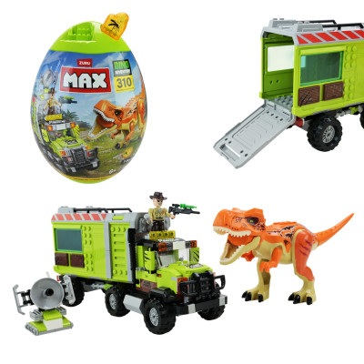 ZURU MAX Dino Adventure - конструктор у капсулі, 310 деталей (831155)