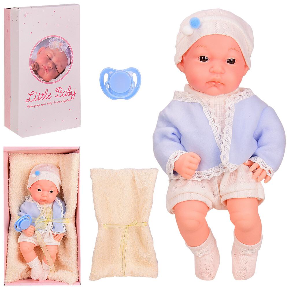 Пупс Little Baby - новонароджений пупс із матрацом і пустушкою (AD7719-1)