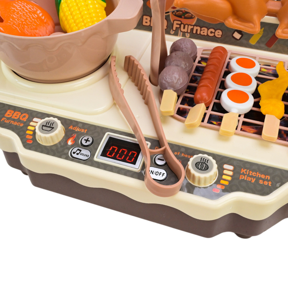 Ігровий набір BBQ Grill - плита з грилем, посуд і продукти (9935A) Ігровий набір BBQ Grill - плита з грилем, посуд і продукти (9935A)