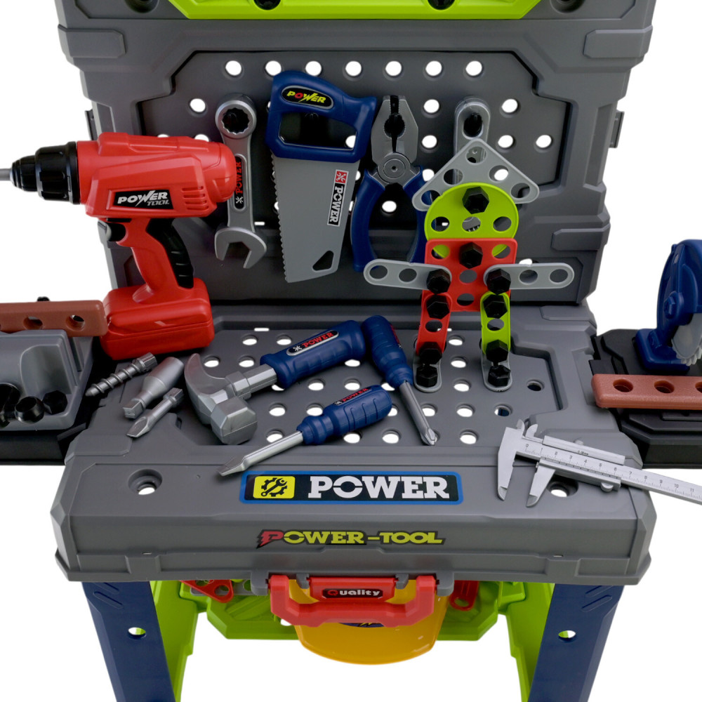 Набор инструментов Мастерская Power Tool - верстак 2 в 1 из 133 элементов (008-201)