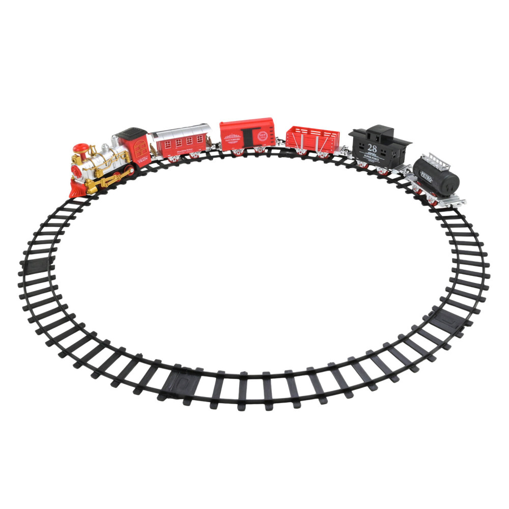 Залізниця Classical Train - локомотив, вагони та колія зі стрілками (GY810-3)