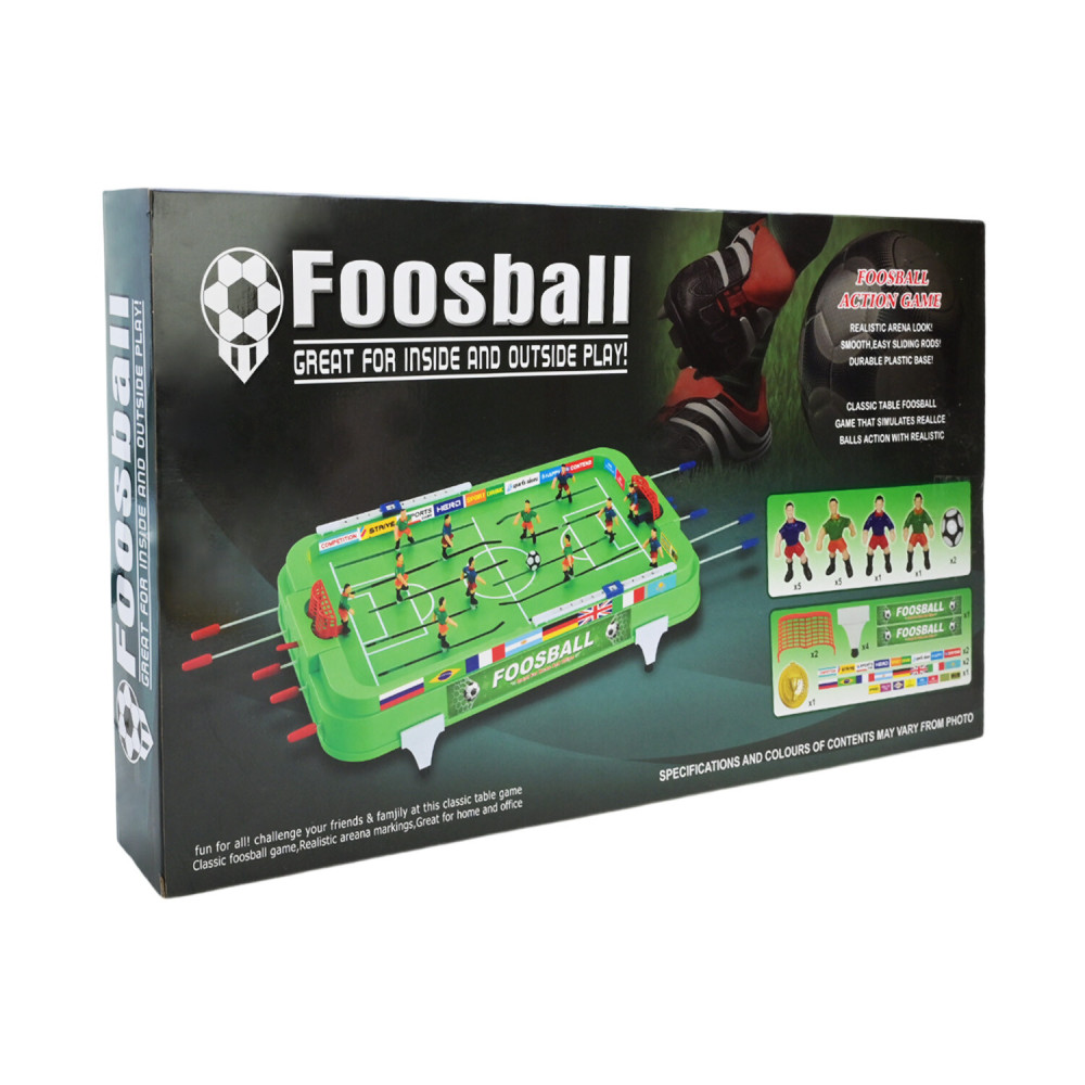 Настільний футбол Foosball - зелене поле з фігурками футболістів (2629) Настільний футбол Foosball - зелене поле з фігурками футболістів (2629)
