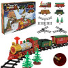Залізниця Merry Christmas Deluxe - різдвяний потяг із 3 вагонами, світлом і звуком (1603B-1A)