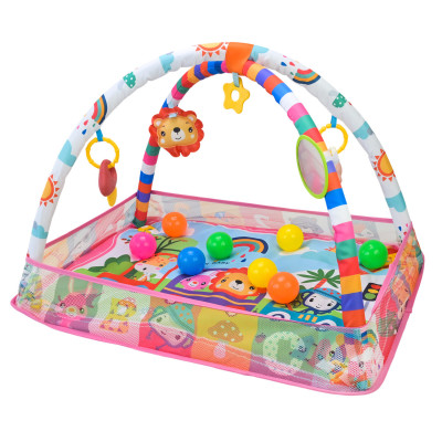 Развивающий коврик Activity Gym - игровая зона с дугами, погремушками и шариками (918-8022)