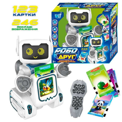 WToys Робот-картридер РобоДруг - 123 картки, пульт, українське озвучування (89610)