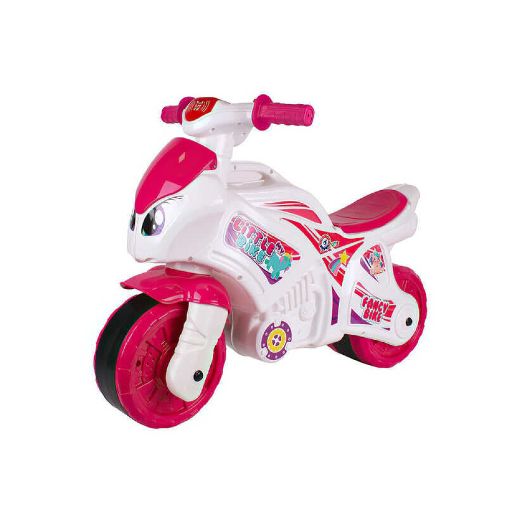 Technok Toys Мотоцикл - толокар зі звуковими та світловими ефектами • Біло-рожевий (6368)