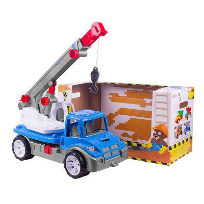Technok Toys Автокран - іграшкова машина з рухомою стрілою • Блакитний (3893) Technok Toys Автокран - іграшкова машина з рухомою стрілою • Блакитний (3893)