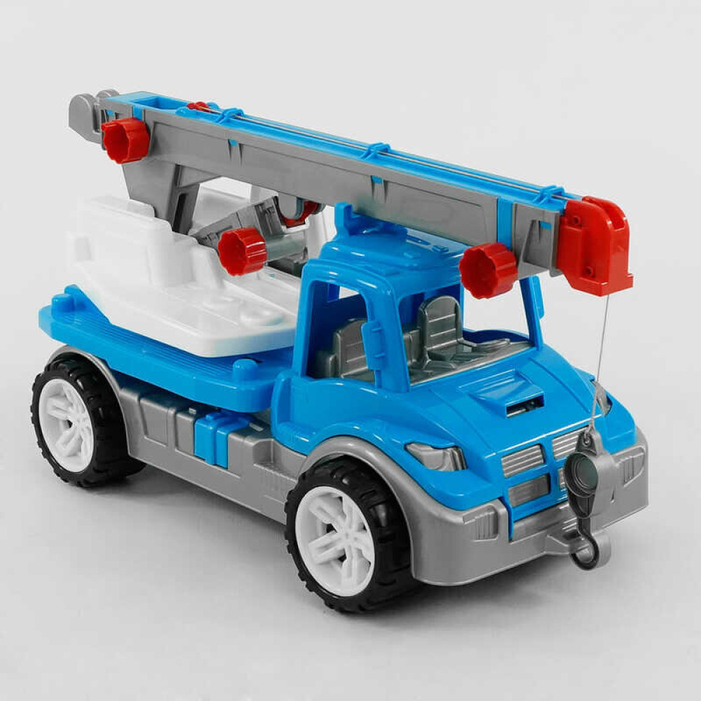 Technok Toys Автокран - іграшкова машина з рухомою стрілою • Блакитний (3893) Technok Toys Автокран - іграшкова машина з рухомою стрілою • Блакитний (3893)