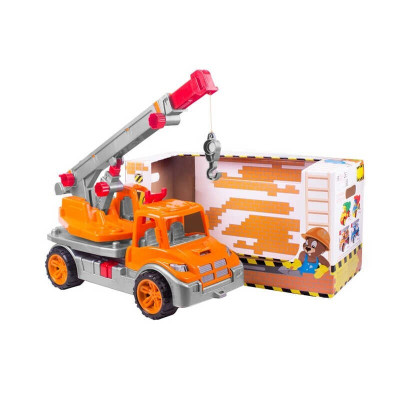 Technok Toys Автокран - іграшкова машина з рухомою стрілою • Помаранчевий (3695) Technok Toys Автокран - іграшкова машина з рухомою стрілою • Помаранчевий (3695)
