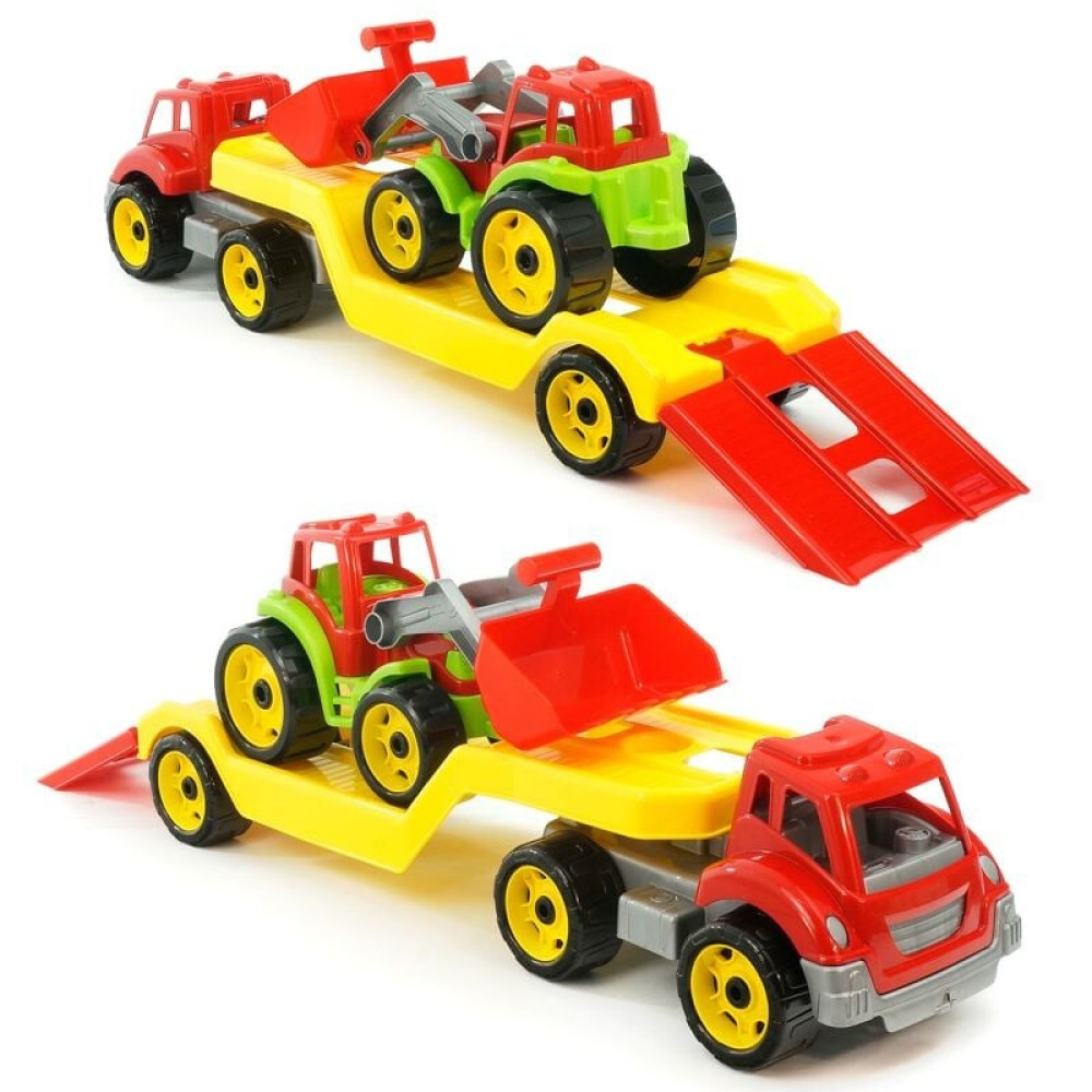 Technok Toys Автовоз з трактором - іграшка для піску, 80 см (3916) Technok Toys Автовоз з трактором - іграшка для піску, 80 см (3916)