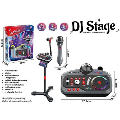 Музична установка Діджей - DJ-пульт, мікрофон і стійка, Bluetooth (203)