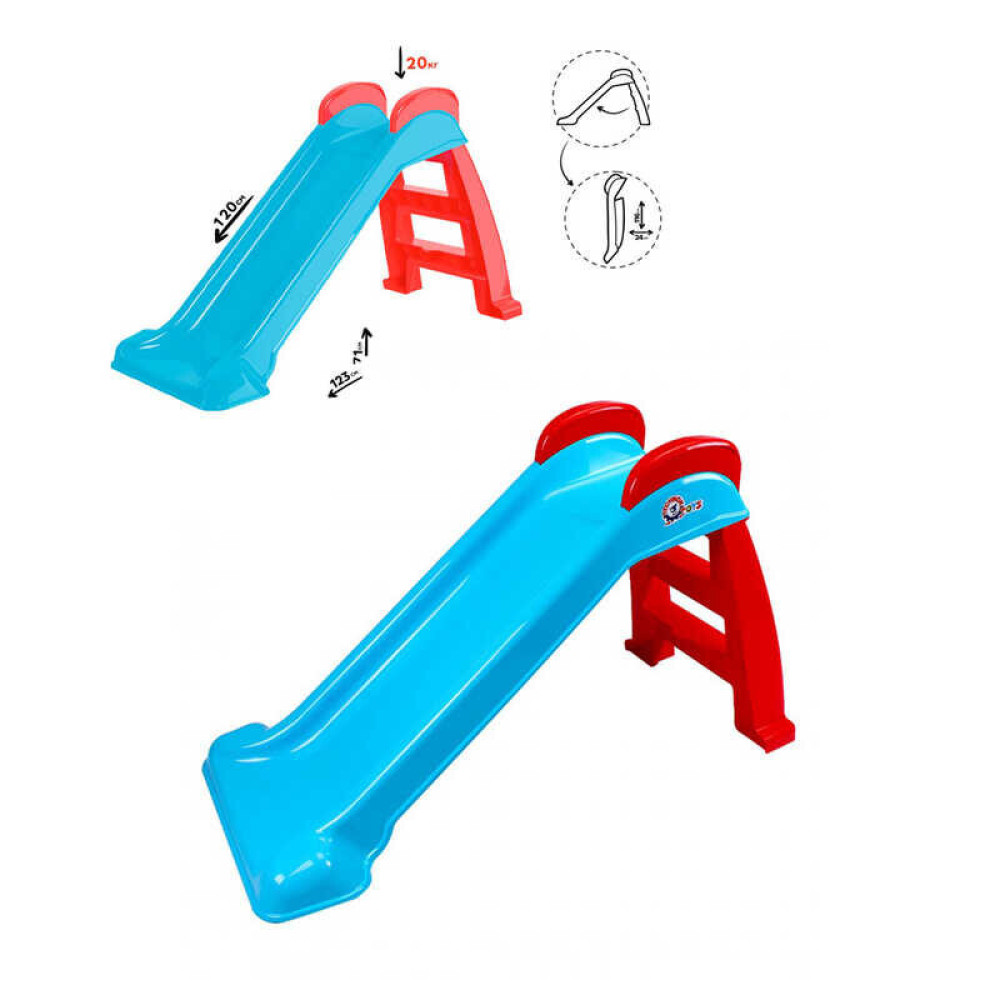 Technok Toys Гірка для катання - пластикова, спуск 120 см • Синя (8065)