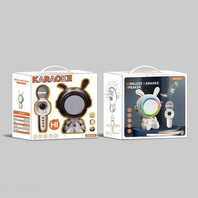 Беспроводное караоке Космонавт - колонка с микрофоном, Bluetooth и подсветка (GMJ 9831) Беспроводное караоке Космонавт - колонка с микрофоном, Bluetooth и подсветка (GMJ 9831)