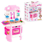 Technok Toys Інтерактивна кухня - підсвічування, звук і ефект пари, 29 аксесуарів • Рожева (6696)