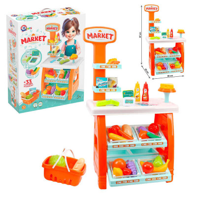 Technok Toys Маркет - іграшковий супермаркет з прилавком, 33 елементи (0730) Technok Toys Маркет - іграшковий супермаркет з прилавком, 33 елементи (0730)