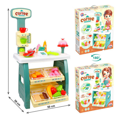 Technok Toys Кав'ярня - ігровий набір зі стільницею, кавоваркою, терміналом і продуктами (9765) Technok Toys Кав'ярня - ігровий набір зі стільницею, кавоваркою, терміналом і продуктами (9765)