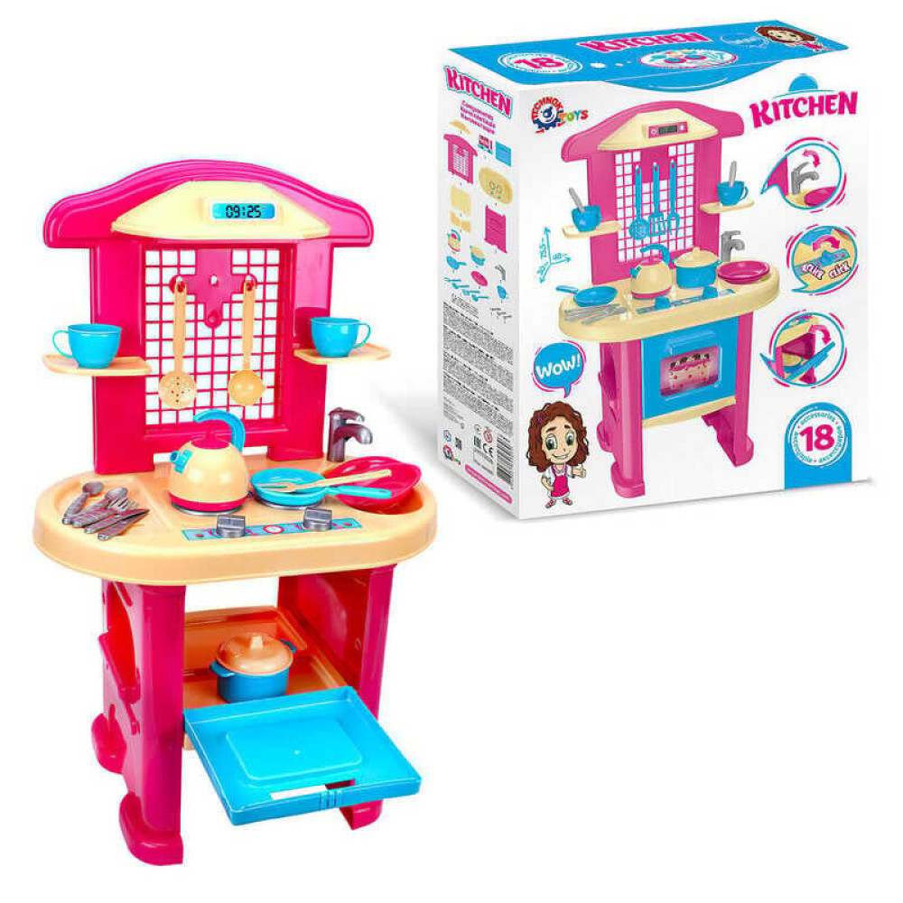 Technok Toys Кухня №4 Моя перша кухня - іграшкова кухня з посудом (3039)