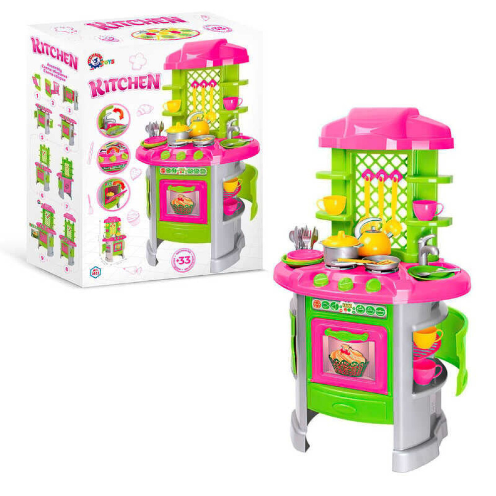 Technok Toys Кухня №8 - іграшкова кухня з посудом (№8 0915)