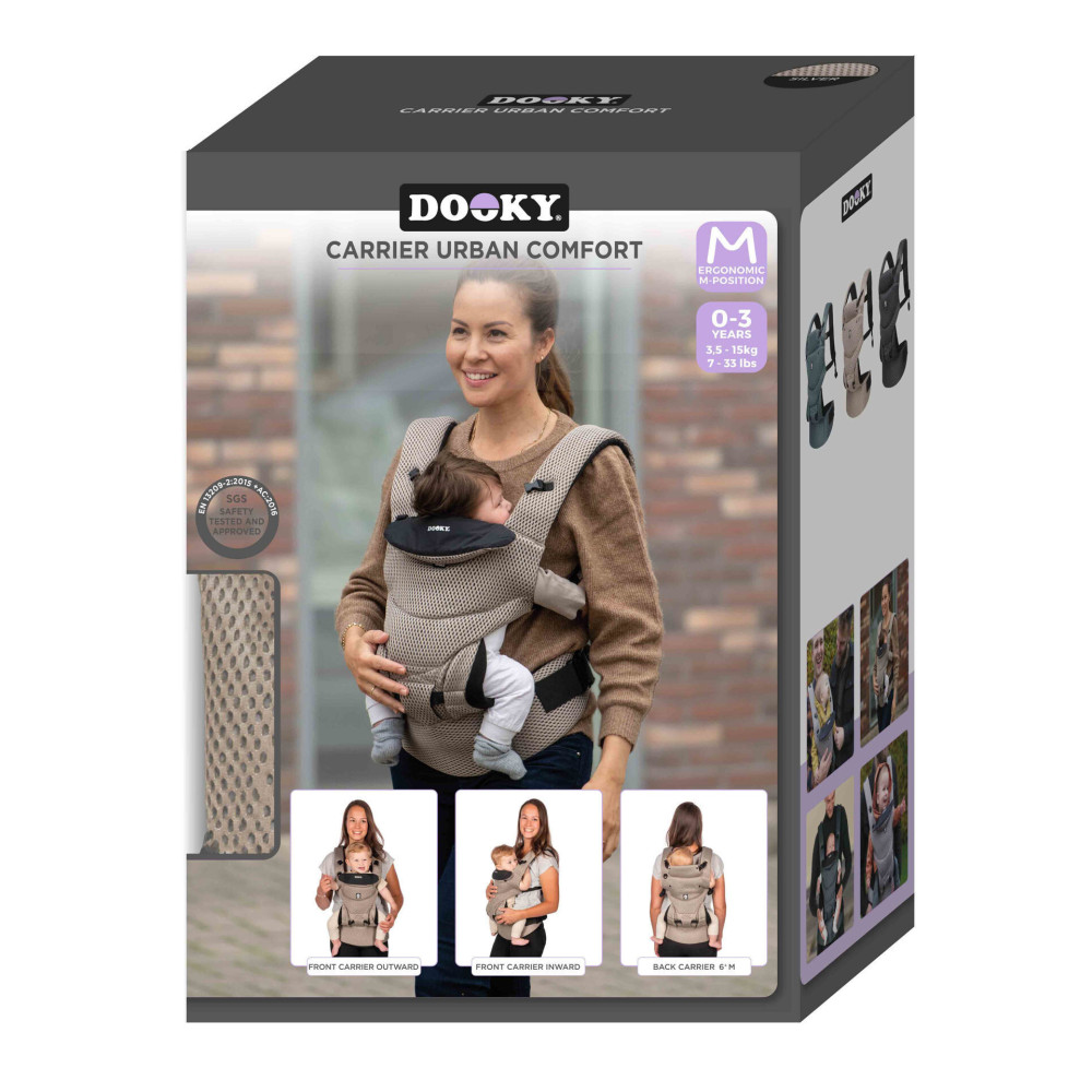 Dooky Urban Comfort - эргорюкзак-переноска для детей от 0 до 3 лет • Beige Desert
