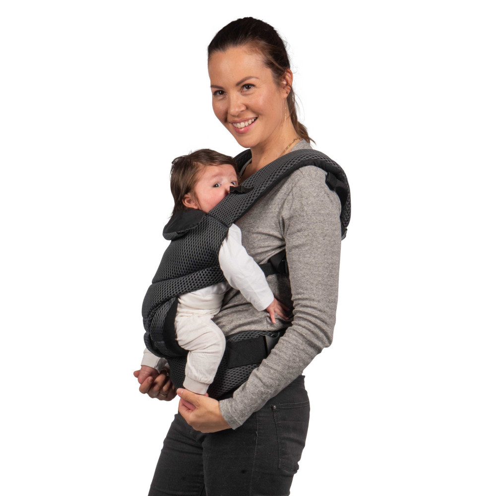 Dooky Urban Comfort - эргорюкзак-переноска для детей от 0 до 3 лет • Grey Sapphire