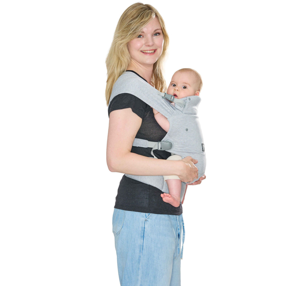 Dooky Cosy Comfort - эргорюкзак-переноска для детей от 0 до 3 лет • Grey