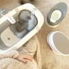 Twistshake Baby Bathtub - раскладная ванночка с вкладышем для купания • Pastel Grey