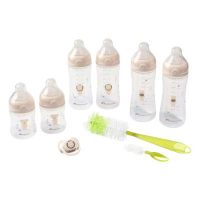 Bebe Confort Physio Air Complete Kit - набір з шести пляшечок, пустушки та щіточки