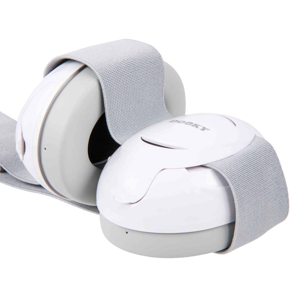Dooky Baby Ear Protection 0-3 года - защитные наушники для малышей • White
