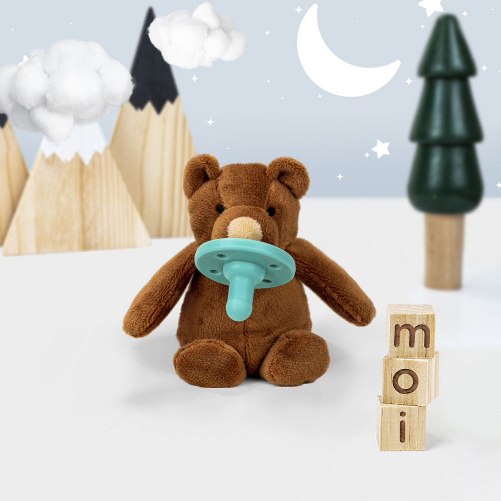 MinikOiOi Sleep Buddy Moi - силіконова пустушка з м'якою іграшкою