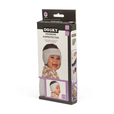Dooky Headband Baby Ear Protection 6-12 мес. - повязка-наушники для защиты слуха младенцев • Grey Dooky Headband Baby Ear Protection 6-12 мес. - повязка-наушники для защиты слуха младенцев • Grey