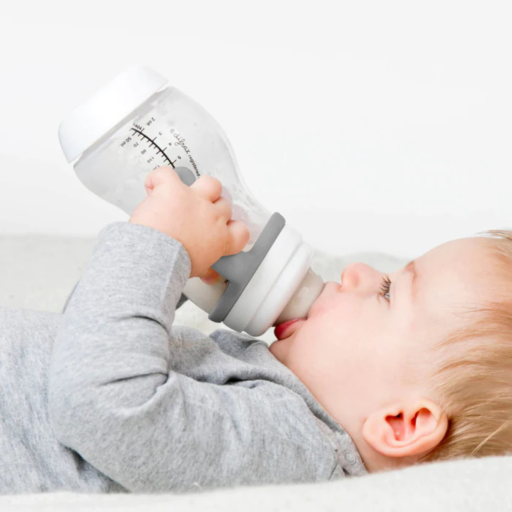 Difrax S-bottle Wide XL 310 мл - антиколікова пляшечка для каші з ручками