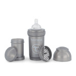 Twistshake Anti-Colic 180 мл - антиколікова пляшечка для годування • Pearl Grey