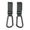 Dooky Buggy Hooks Small - крючки для сумок на ручку коляски, 2 шт. • Black
