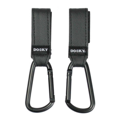 Dooky Buggy Hooks Small - крючки для сумок на ручку коляски, 2 шт. • Black Dooky Buggy Hooks Small - крючки для сумок на ручку коляски, 2 шт. • Black