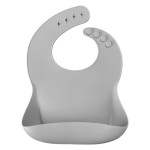 MinikOiOi Basics Bib - силіконовий слинявчик • Powder Grey